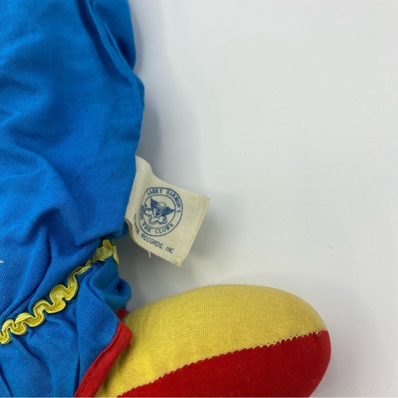 Bozo The Clown Knickerbocker Vintage Plush Toy Rubber Head Soft Body 15 Inch - Picture 10 of 10